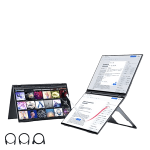 EHOMEWEI Dual Screen Portable Monitor Drive-free 2K 16” 100%DCI-P3 For Laptop Win Macbook 【X2Pro】