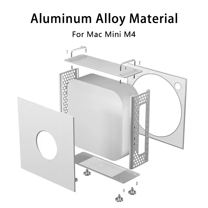 Mac Mini M4 Protective Aluminum Alloy  Case