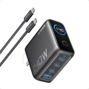Anker Zolo 140W USB-C Charger – 4-Port PD 3.1 with Smart Touch Control Cable (B2697)