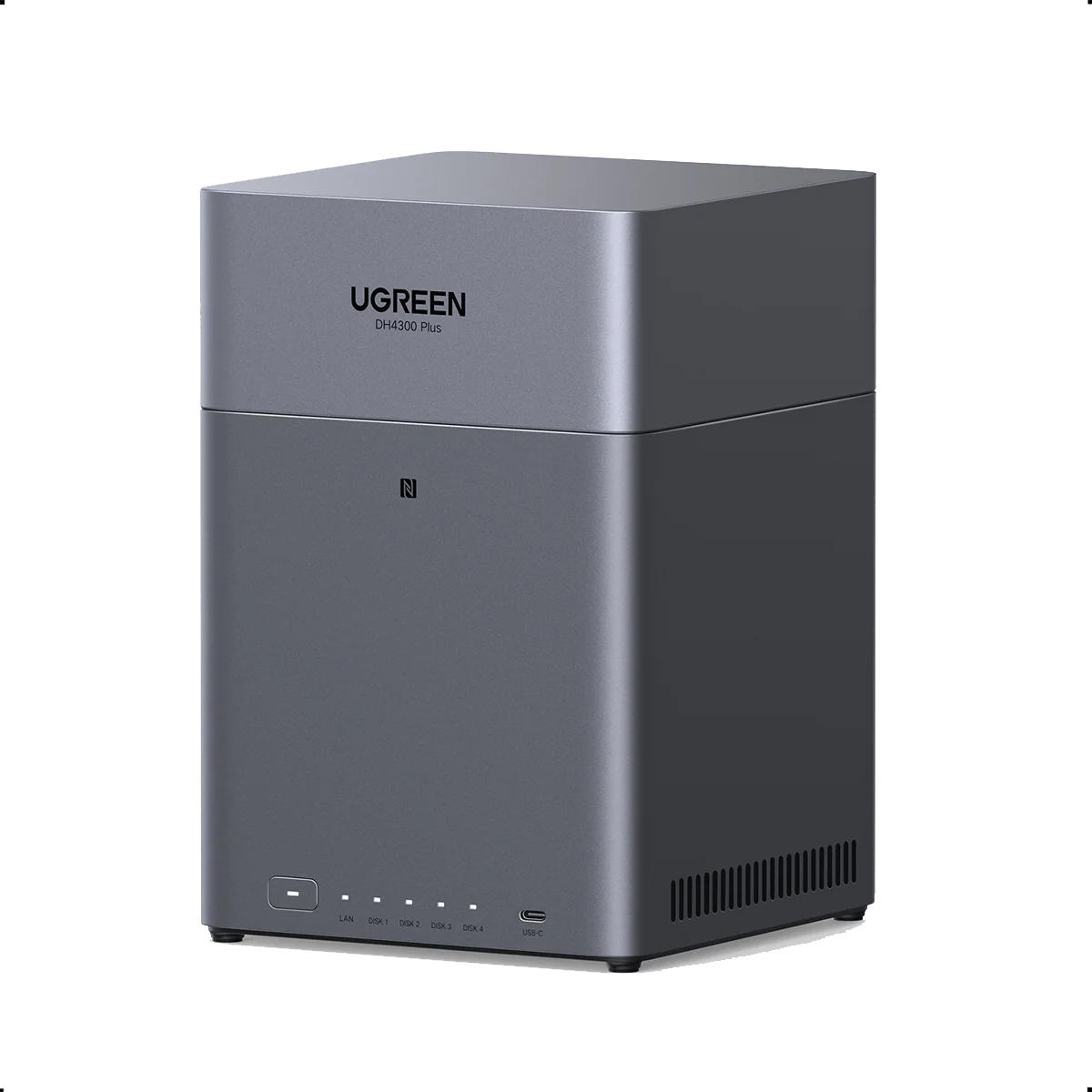 UGREEN NASync DH4300 Plus 4-Bay Desktop NAS, Support, 120TB