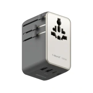 Momax 1-World² Universal 4-Port Travel GaN Charger 100W with Dual AC