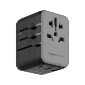 Momax 1-World 3-Port Travel Charger 20W