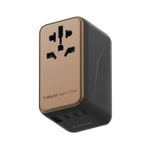 Momax 1-World 4-Port GaN Travel Charger 170W + USB-C Cable