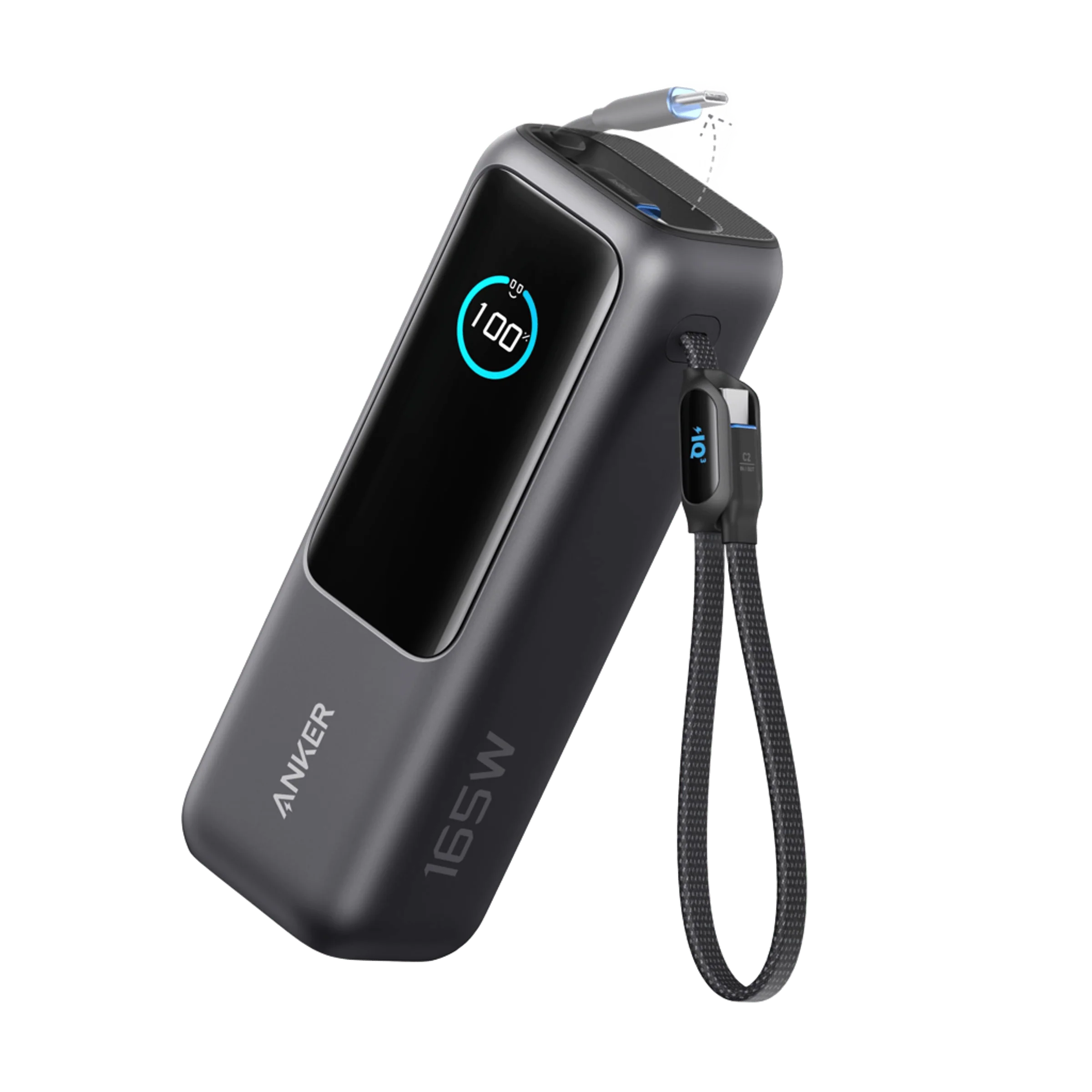 Anker Laptop Power Bank (25K, 165W, Built-In and Retractable Cables) CN Variant
