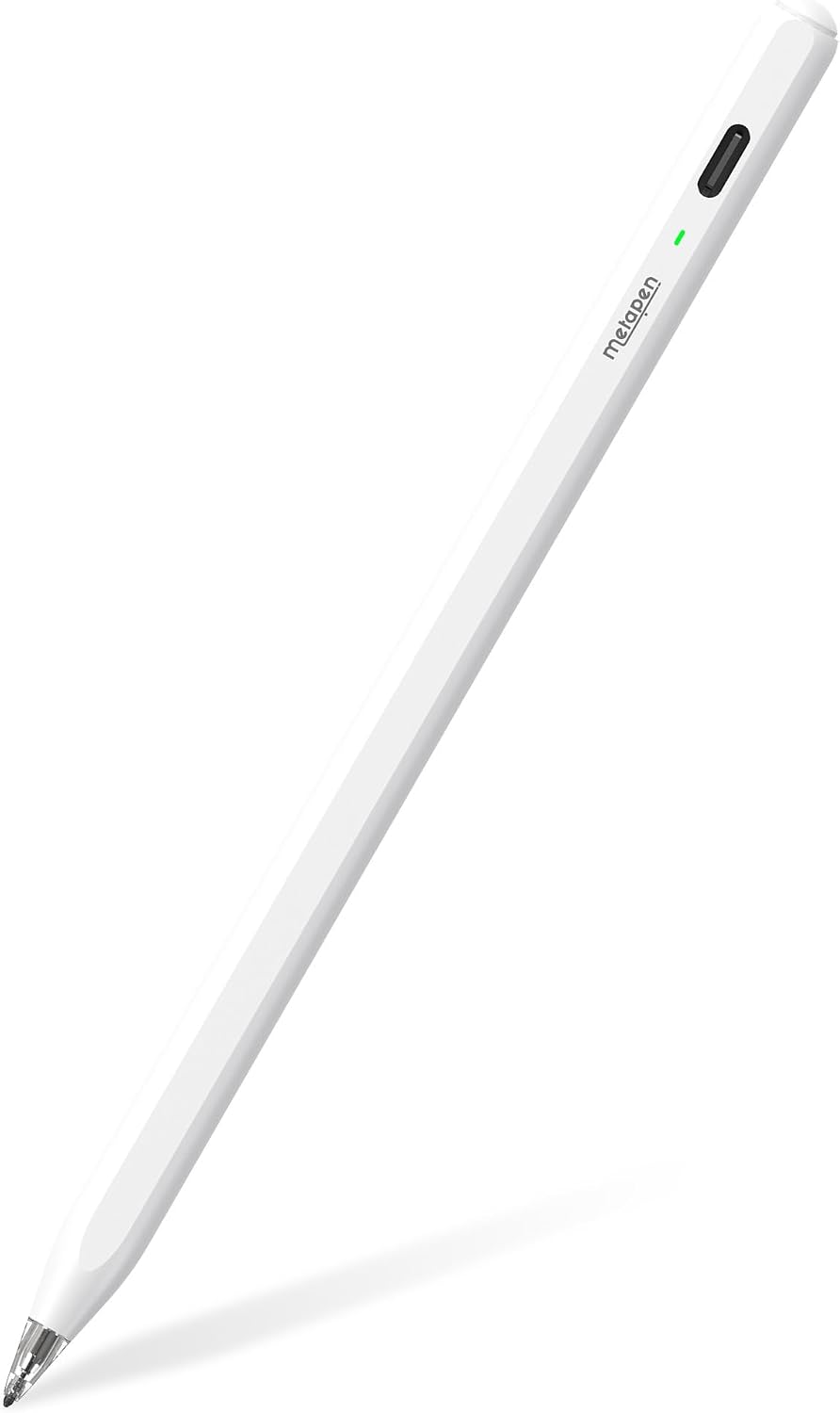 Metapen Air 8 Pro Pencil for iPad : Silent, Paper-Like Precision